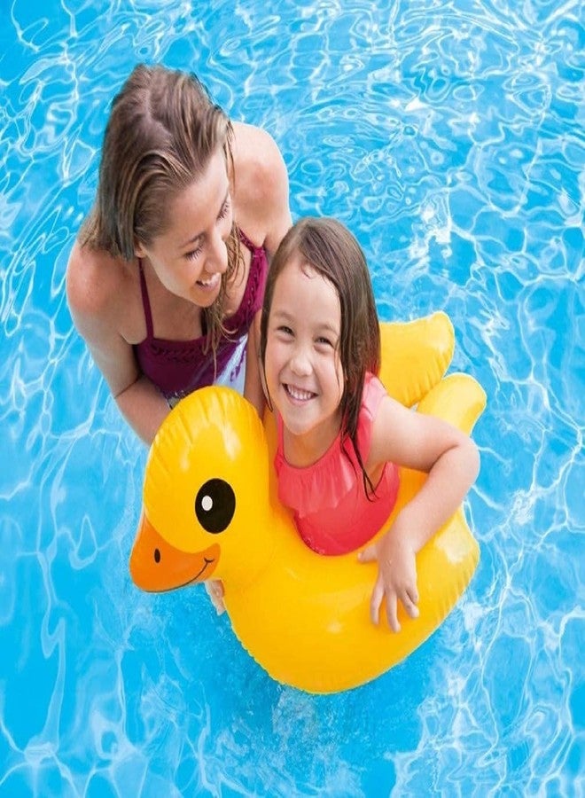 NELSTRAB نيلستراب: عوامة سباحة على شكل بطة، عوامة أمان للسباحة، أنبوب عائم قابل للنفخ للأطفال، عوامة سباحة للأطفال للبنات والأولاد (من 3 إلى 6 سنوات) (متعددة الألوان) (قطعة واحدة) - Image 2